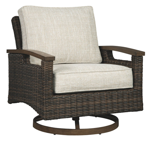Paradise Trail - Medium Brown - Swivel Lounge Chair (Set of 2)