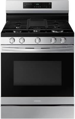 SAMSUNG 30 Inch Freestanding Gas Smart Range Stainless Steel